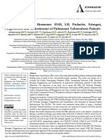 Assessment of Sex Hormones FSH LH Prolactin Estrogen Progesterone and Testosterone of Pulmonary Tuberculosis Patients