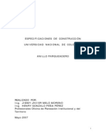 Especificaciones Varias Construccion Vias y Andenes Adoquinados