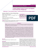 Identification of Salmonella in Market Garden Products and Irrigation Sources in The City of Ndjamena