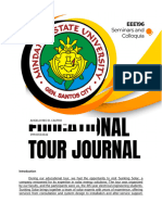 EEE196 Manila Educational Tour Journal Template