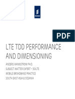 TDD LTE Performance and Dimensioning