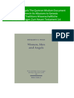 5805Women Men Angels The Qumran Wisdom Document Musar Lemevin Its Allusions to Genesis Creation Traditions Wissenschaftliche Untersuchungen Zum Neuen Testament 1st Edition Benjamin G Wold 2024 scribd download