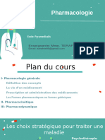 Pharmacologie Généralités