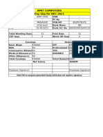 Format of Salary-Slip