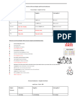 Present Simple Vs Present Cont Reference Handout ANSWER KEY