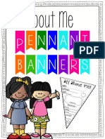 Allabout Me Pennants Bannerforbacktoschool