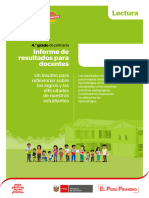 Informe para Docentes de Lectura - 4.º Grado Primaria