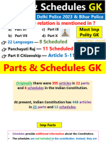 Parts & Schedule of Indian Constitution