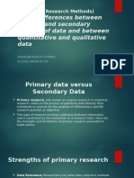 Difference Between Primary, Secondary, Quantitative, and Qualitative Research