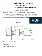 Physics Investigatory Project