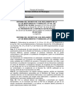 Reforma Del Decreto No. 6-99, Reglamento de La Ley de Medicamentos y Farmacias, Ley No. 292.