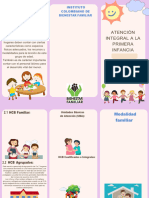 Folleto Modalidades de Atención Integral A La Primera Infancia