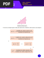 Geometria PLana - Relações Trigonométricas