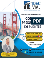 Brochure Costos y Presupuestos en Puentes