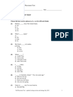 Full Placement Test - Updated July 2015