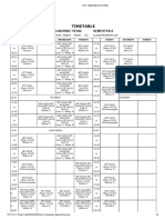 Class Time Table