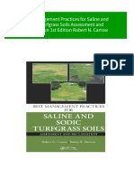 Best Management Practices For Saline and Sodic Turfgrass Soils Assessment and Reclamation 1st Edition Robert N. Carrow 2024 Scribd Download