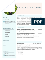 Blue and Pink Modern Graphic Designer Resume