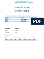 6.1 Forces in Action QP A Level Ocr Physics