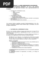 Las Vertientes Hidrográficas Españolas. Los Ríos y Las Cuencas Hidrográficas. Los Regímenes Fluviales. Uso y Aprovechamiento de Las Aguas