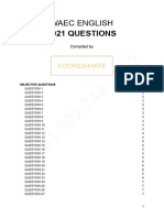 Waec English 2021