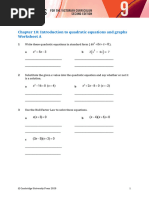 Worksheet 10A