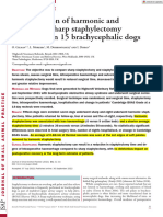 A Comparison of Harmonic and Traditional Sharp Staphylectomy Techniques in 15 Brachycephalic Dogs