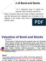 Valuation of Stcoks and Bonds