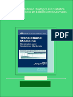 Instant Download Translational Medicine Strategies and Statistical Methods Biostatistics 1st Edition Dennis Cosmatos PDF All Chapter