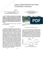 Design Optimization of Dual Material Gate Nano Sheet Field Effect Transistors