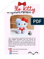 Hello Kitty Amigurumi Pattern ENG