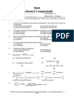 12A1 Carbonyl Compounds - Short Quiz With Hints No Key