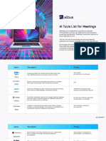AI Tools List For Meetings
