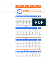 20XX-Universal Calendar: 2025-YEAR