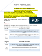 Actividades, Filosofia y Sociologia. Abel Barragan Saldaña