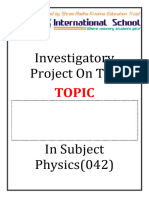 DocumentPHYSICS PROJECt FILE