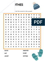 Orange and Brown Autumn Wordsearch Worksheet