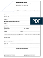 RTGS Application Form