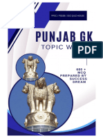 Punjab GK Topic Wise Questions