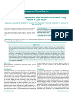 Spontaneous Bone Regeneration After Traumatic Bone Loss in Young Patient A Case Report