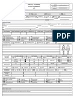 Ficha de Atendimento SAMU Frente e Verso