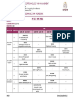 IA II Timetable 3rd, 5th & 7th Sem