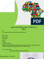 Land and Resources of Africa - SST