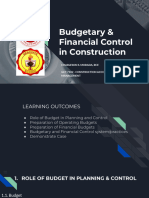 Budgetary & Financial Control in Construction