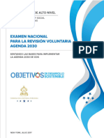 Examen Nacional para La Revision Voluntaria de La Agenda 2030