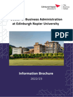 Edinburgh Napier University DBA Information Brochure 2022-23