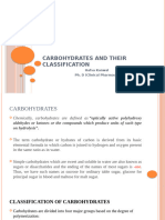 Classification of Carbohydrates