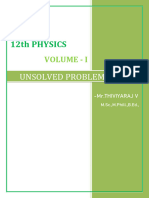 12th Physics Volume 1 Unsolved Problems Study Material English Medium PDF Download