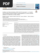 Synthesis and Characterization of (E) 4 ( ( (4 (5 Mercapto