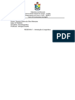 RESENHA - LIVRO LINGUÍSTICA e PSICOLINGUÍSTICA